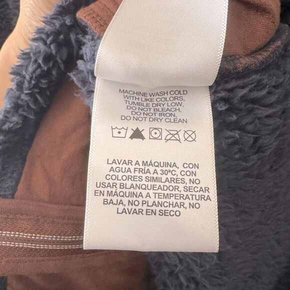 Mens Utility LEGENDARY WHITETAILS Navy Brown Sherpa Outdoor Zip-Up Vest 54 Chest - Picture 9 of 10